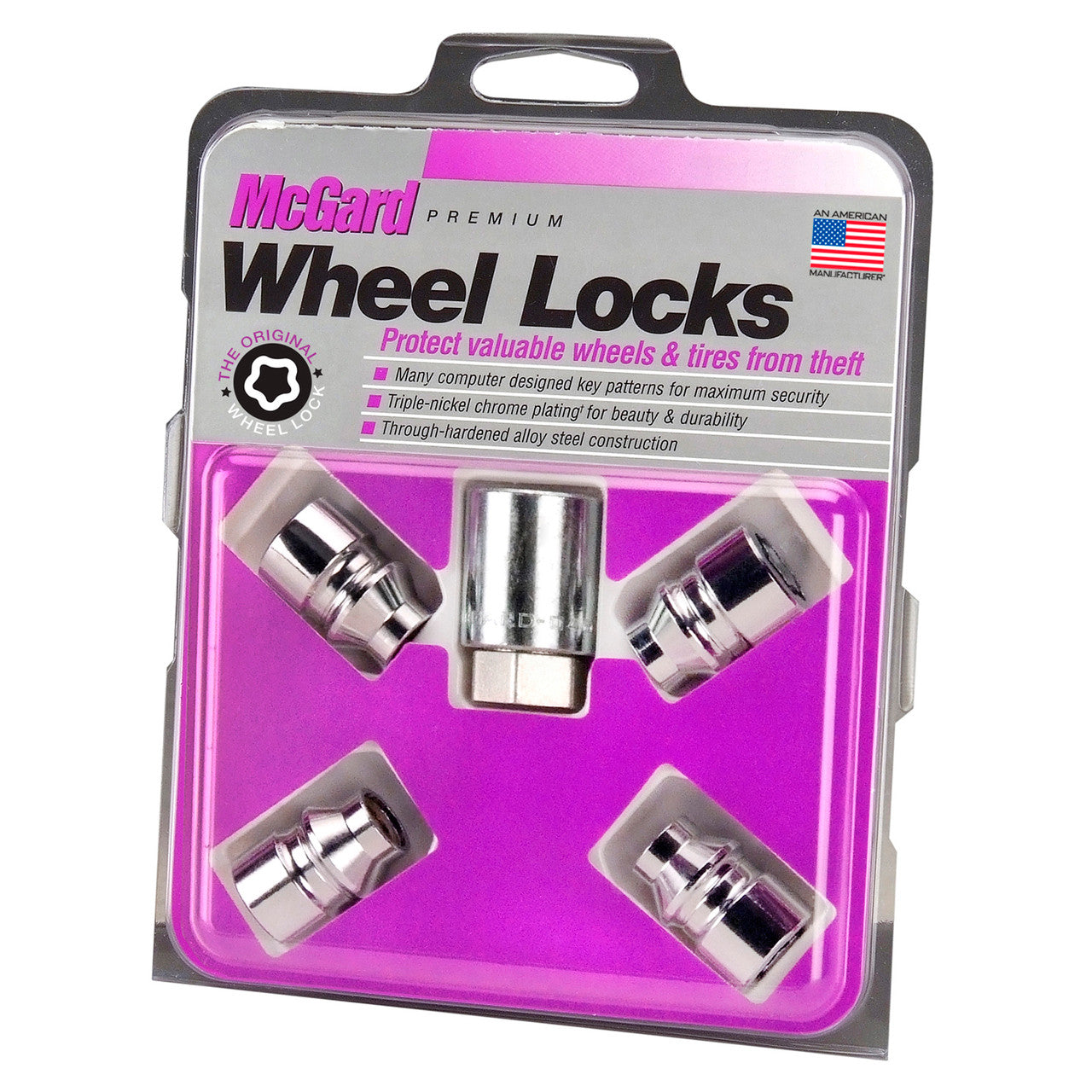 Cone Seat Exposed Style Wheel Locks-Chrome 24022 - Apollo Off-Road