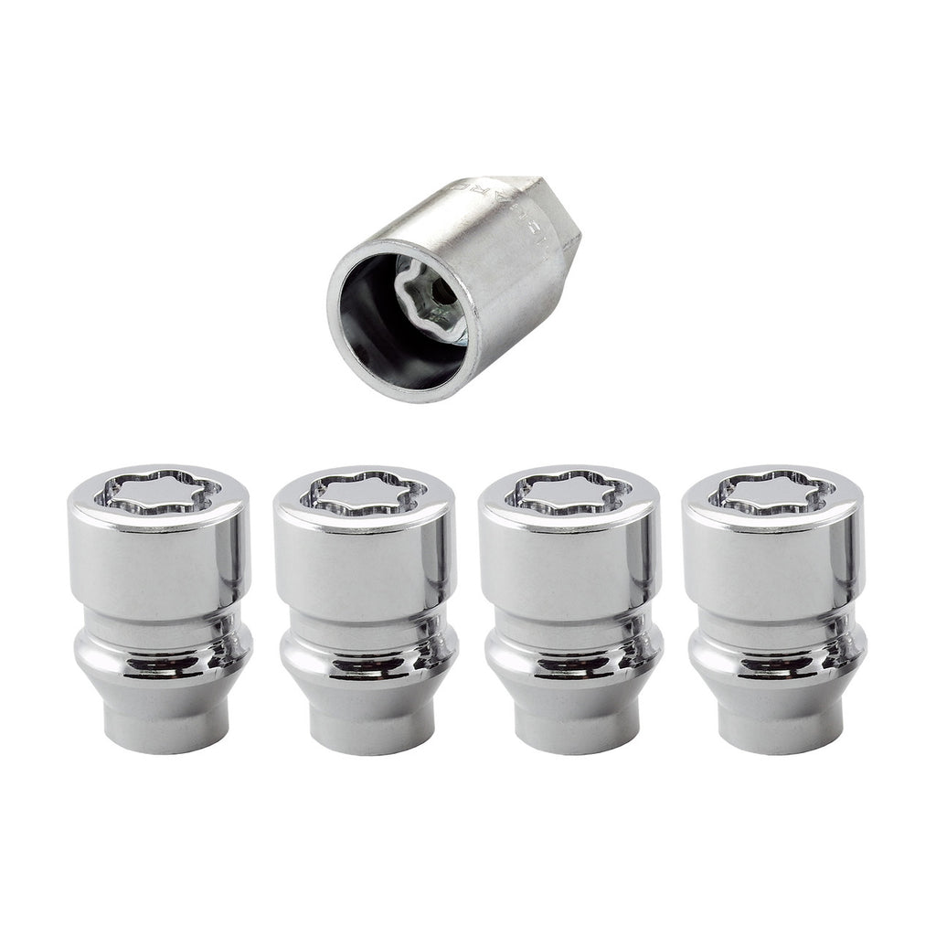 Cone Seat Exposed Style Wheel Locks-Chrome 24022 - Apollo Off-Road