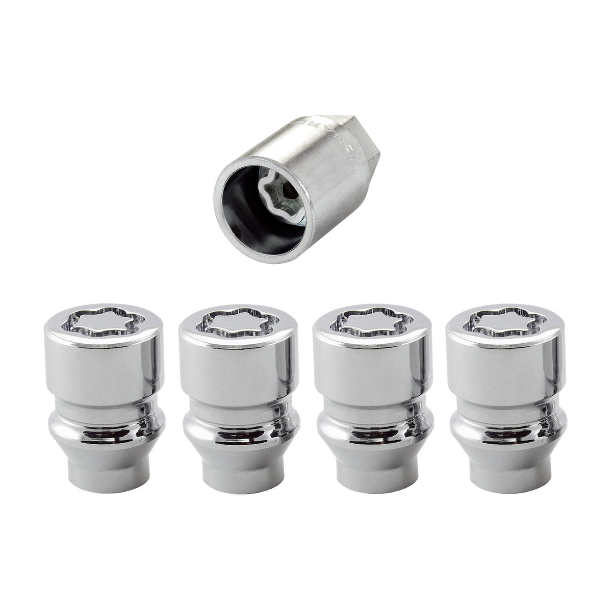 Cone Seat Exposed Style Wheel Locks-Chrome 24022 - Apollo Off-Road