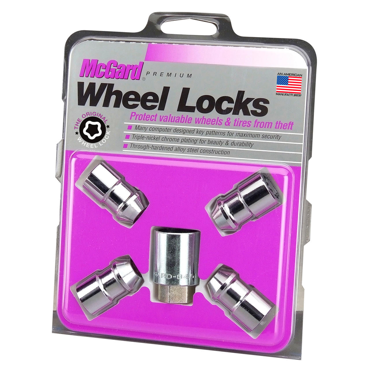 Cone Seat Exposed Style Wheel Locks-Chrome 24131 - Apollo Off-Road