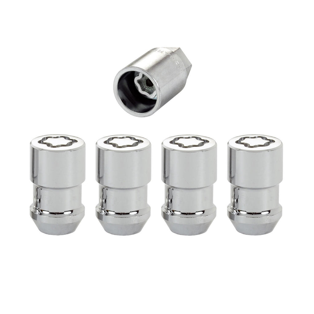Cone Seat Exposed Style Wheel Locks-Chrome 24131 - Apollo Off-Road