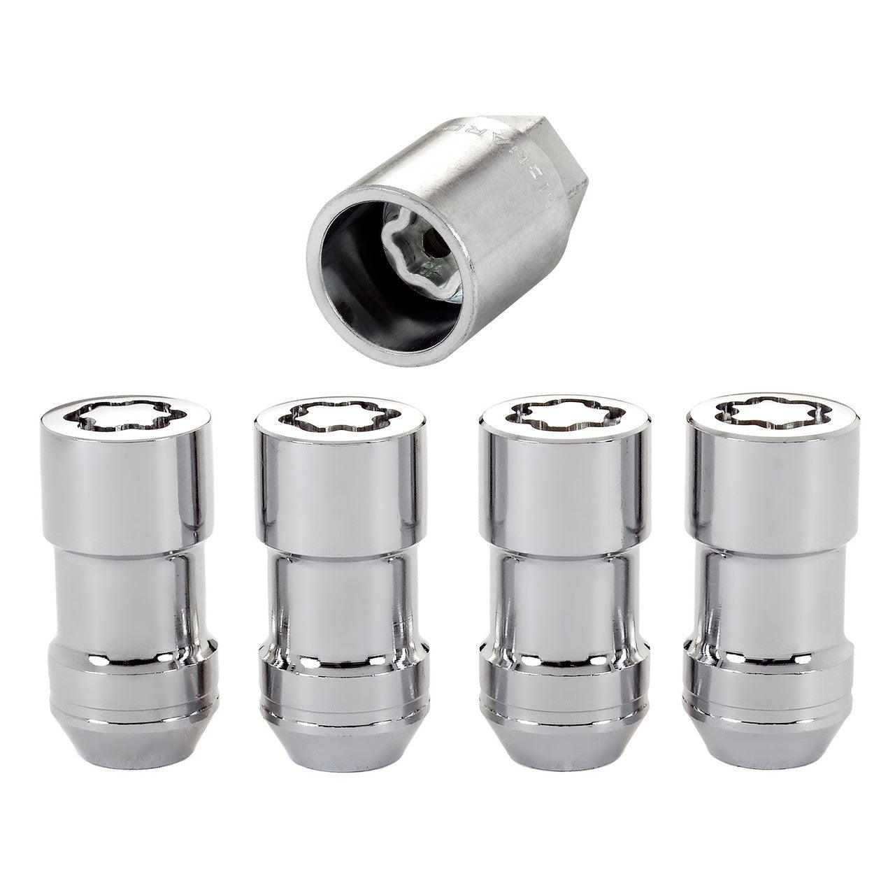 Cone Seat Exposed Style Wheel Locks-Chrome 24160 - Apollo Off-Road
