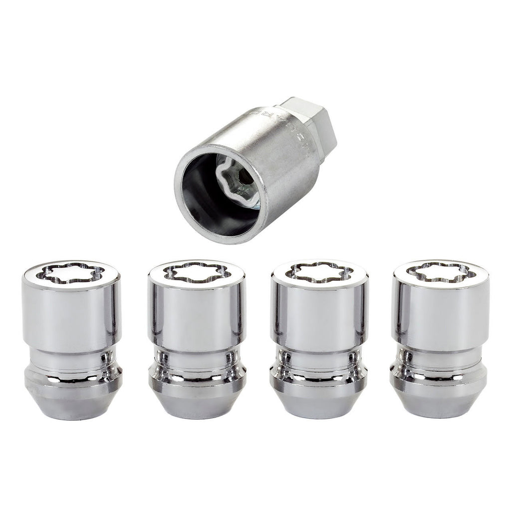Cone Seat Exposed Style Wheel Locks-Chrome 24193 - Apollo Off-Road