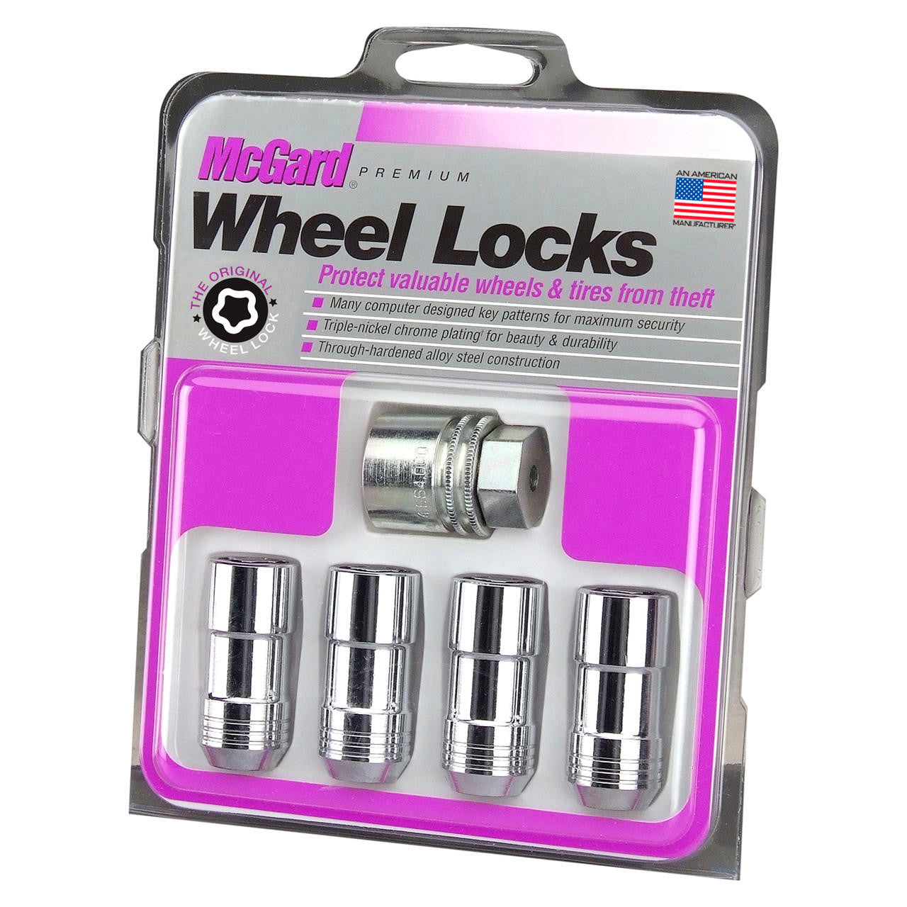 Cone Seat Exposed Style Wheel Locks-Chrome 24234 - Apollo Off-Road