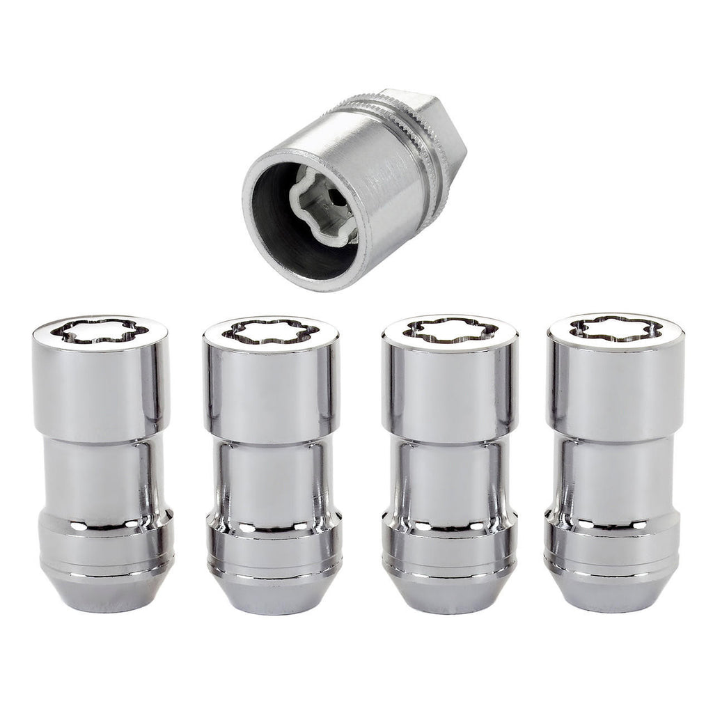 Cone Seat Exposed Style Wheel Locks-Chrome 24234 - Apollo Off-Road
