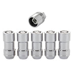 Cone Seat Exposed Style Wheel Locks-Chrome-5 Lock Set 24510 - Apollo Off-Road