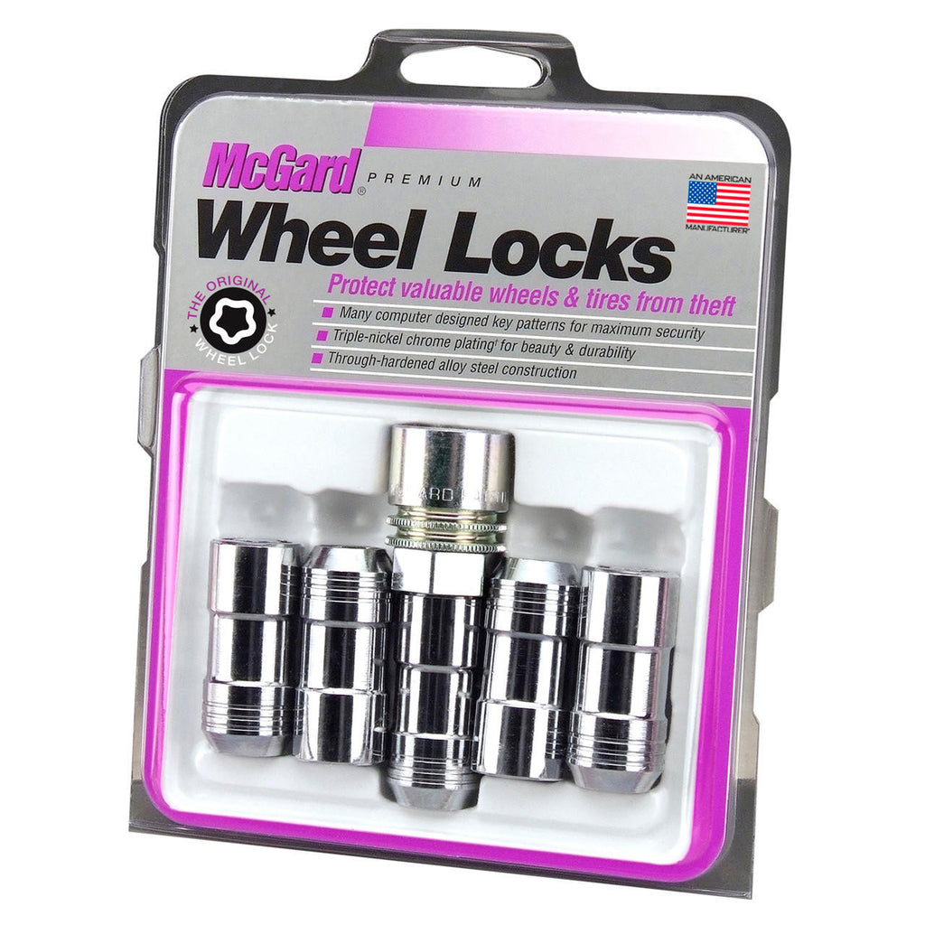 Cone Seat Exposed Style Wheel Locks-Chrome-5 Lock Set 24510 - Apollo Off-Road