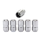 Cone Seat Exposed Style Wheel Locks-Chrome-5 Lock Set 24515 - Apollo Off-Road
