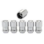 Cone Seat Exposed Style Wheel Locks-Chrome-5 Lock Set 24532 - Apollo Off-Road