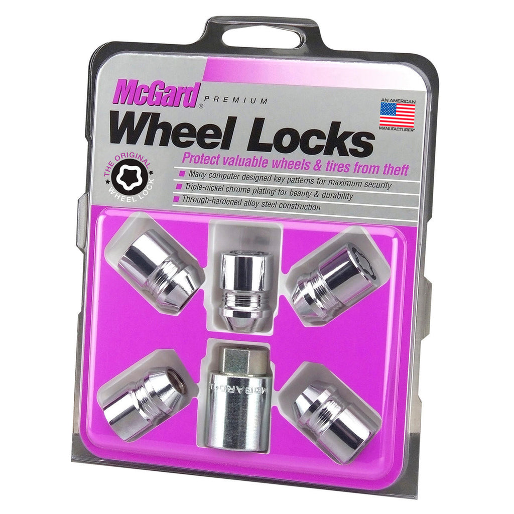 Cone Seat Exposed Style Wheel Locks-Chrome-5 Lock Set 24552 - Apollo Off-Road