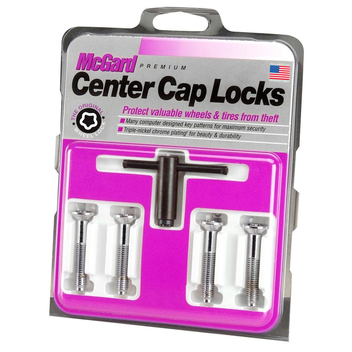Cone Seat Style Center Cap Locks-Chrome 77784 - Apollo Off-Road