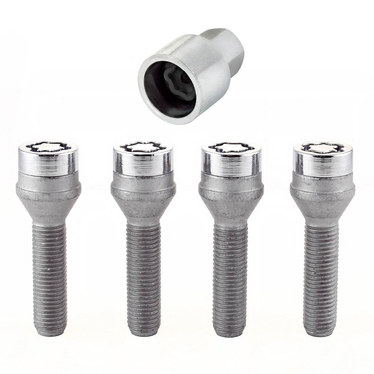 Cone Seat Style Wheel Lock Bolts-Chrome 27013 - Apollo Off-Road
