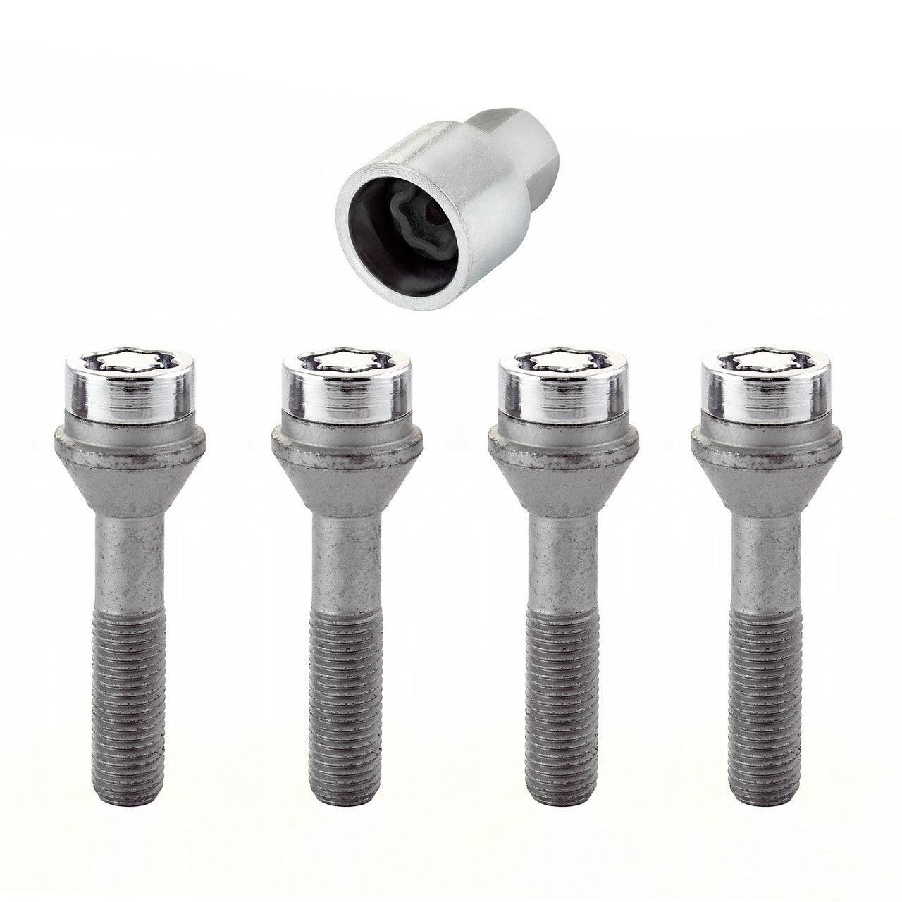 Cone Seat Style Wheel Lock Bolts-Chrome 27014 - Apollo Off-Road