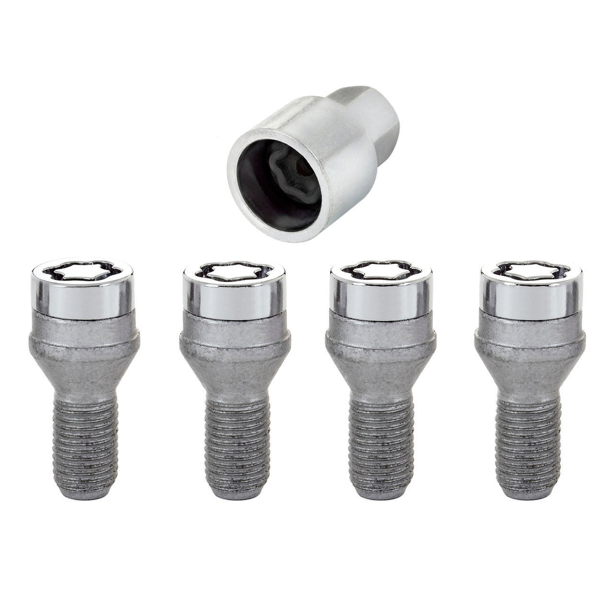 Cone Seat Style Wheel Lock Bolts-Chrome 27100 - Apollo Off-Road