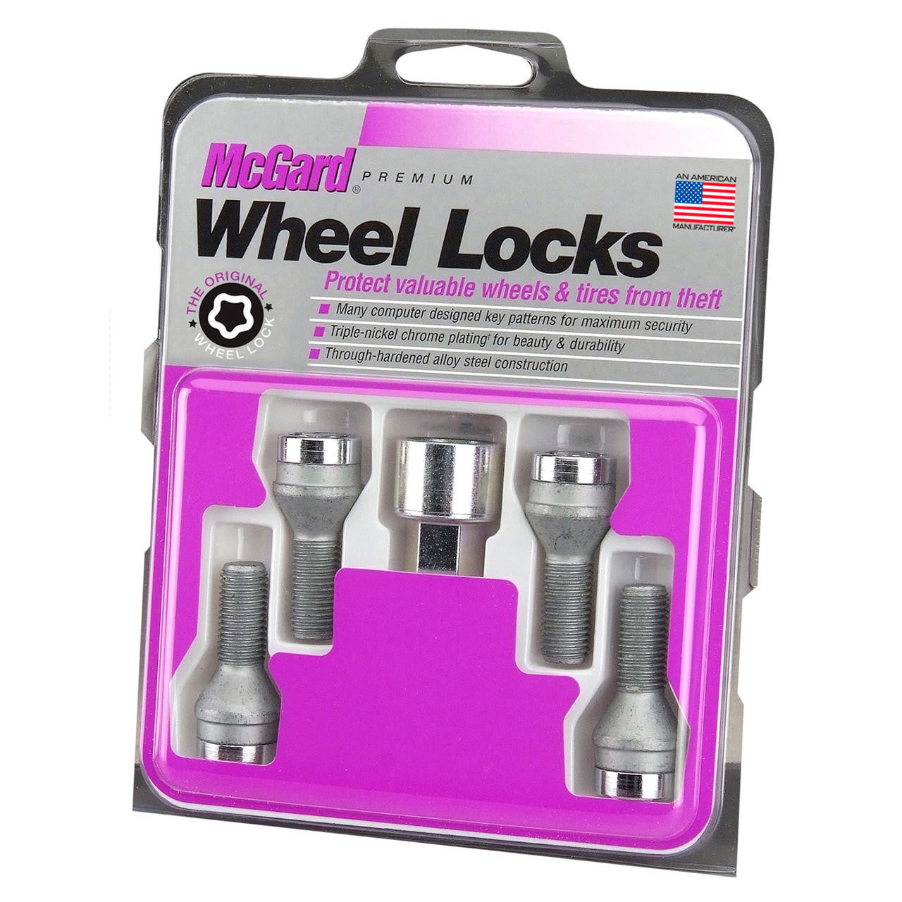 Cone Seat Style Wheel Lock Bolts-Chrome 27186 - Apollo Off-Road