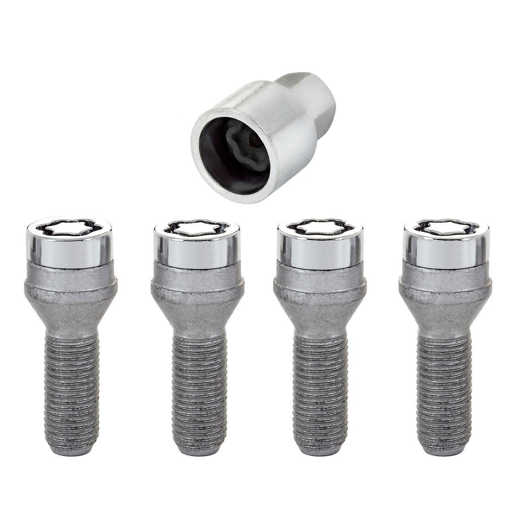 Cone Seat Style Wheel Lock Bolts-Chrome 27186 - Apollo Off-Road