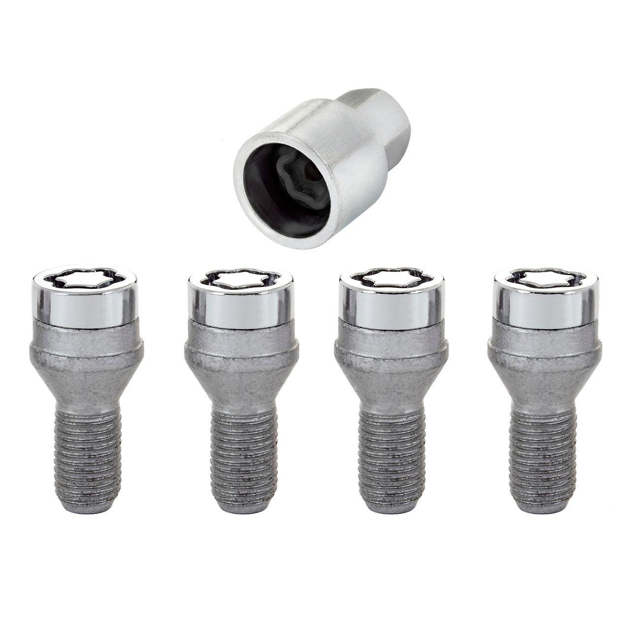 Cone Seat Style Wheel Lock Bolts-Chrome 27204 - Apollo Off-Road