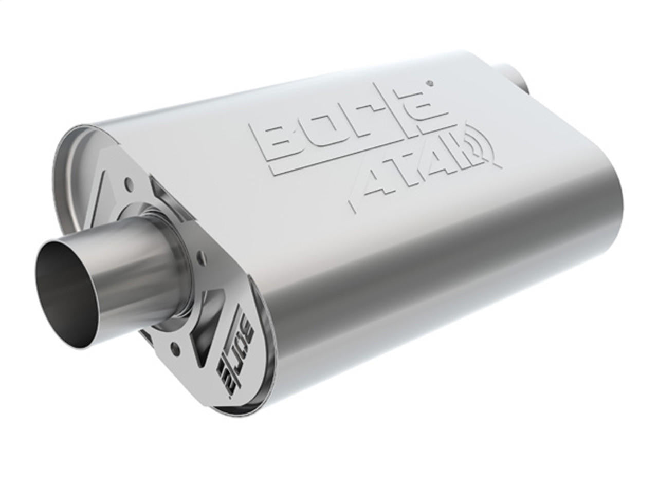 CrateMuffler Ford 289-302 Small Block & FE BB, ATAK, Chrome - Apollo Off-Road