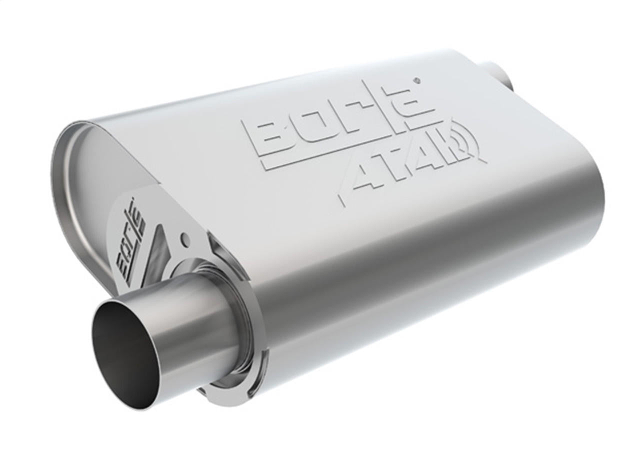 CrateMuffler Ford 289-302 Small Block, ATAK, Chrome - Apollo Off-Road