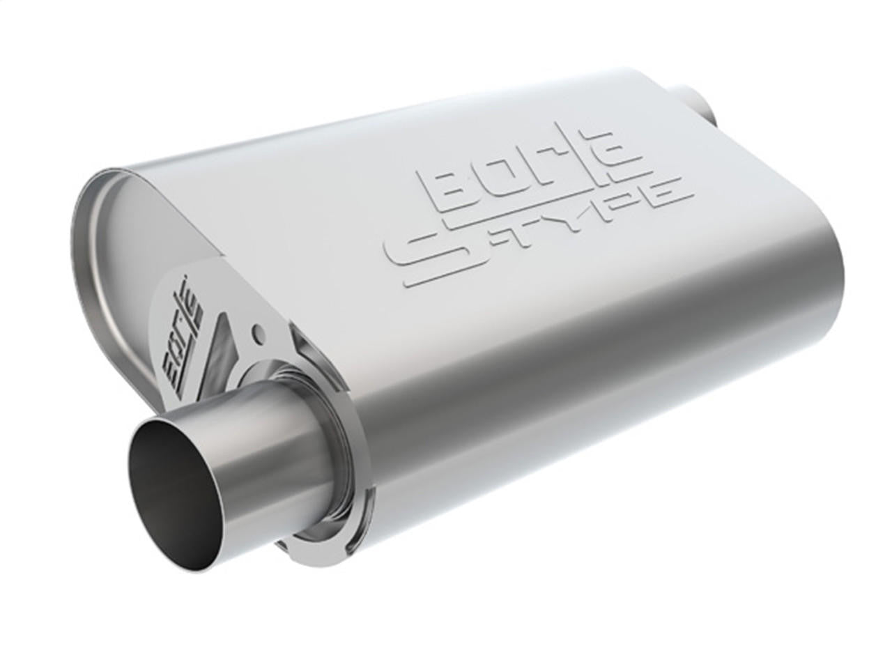 CrateMuffler Ford 289-302 Small Block, S-Type, Chrome - Apollo Off-Road