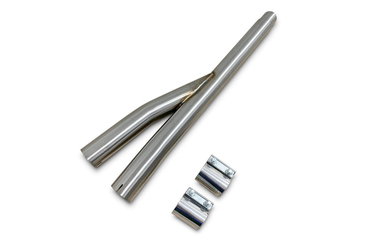 CVF Y-Pipe (Resonator Delete) (2015-2023 Ford Mustang EcoBoost) - Apollo Off-Road