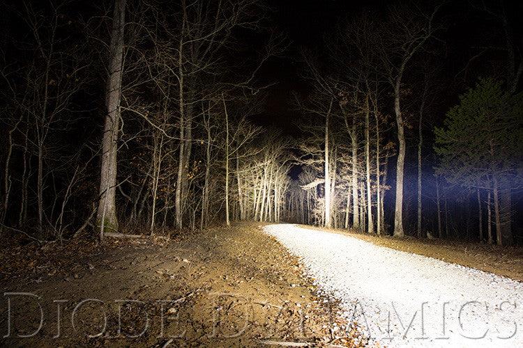 Diode Dynamics 18 Inch LED Light Bar Single Row Straight Clear Combo Each Stage Series - Apollo Off-Road