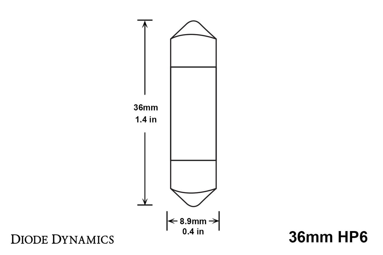 Diode Dynamics 36mm HP6 LED Red Single - Apollo Off-Road