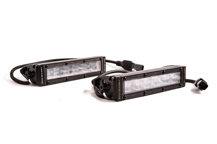 Diode Dynamics 6 Inch LED Light Bar Single Row Straight SS6 White Wide Light Bar Pair - Apollo Off-Road