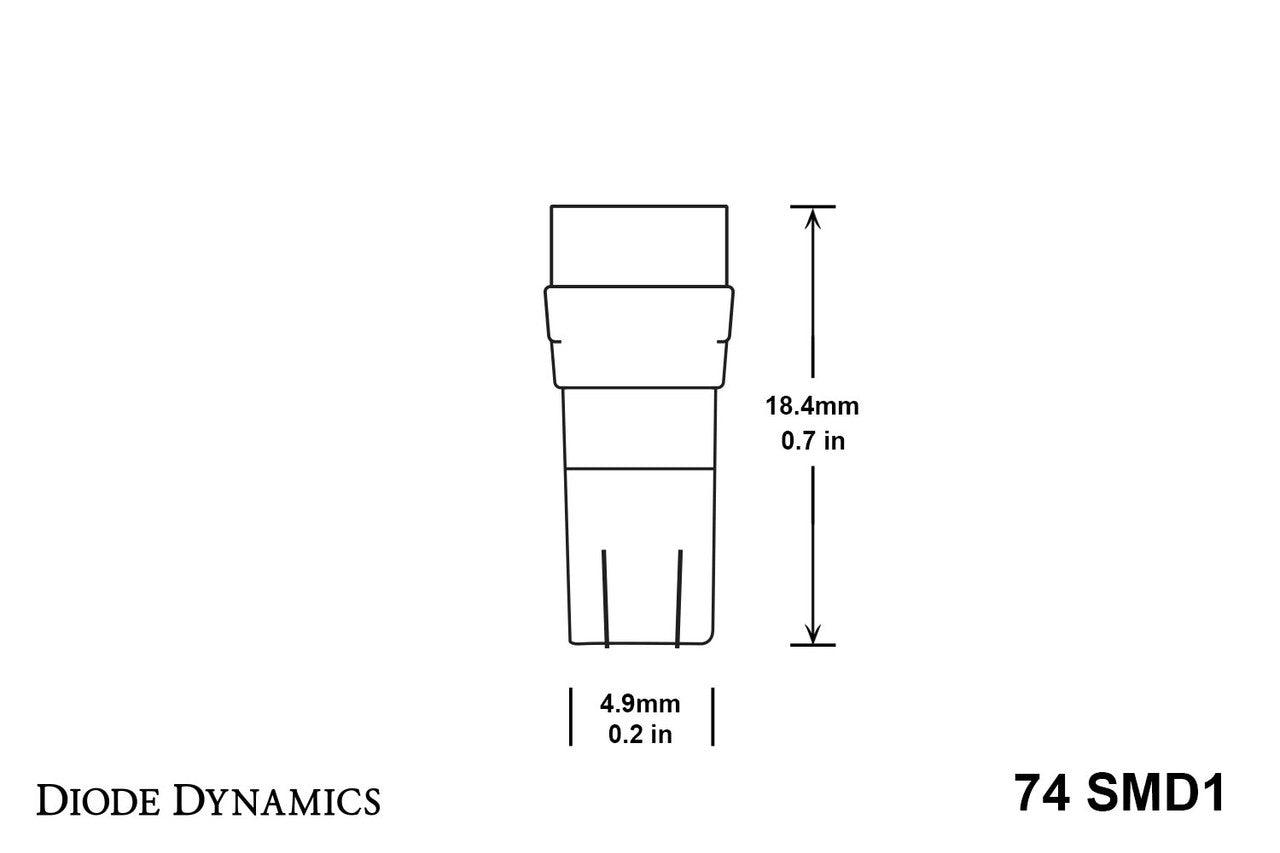 Diode Dynamics 74 SMD1 LED Red Pair - Apollo Off-Road