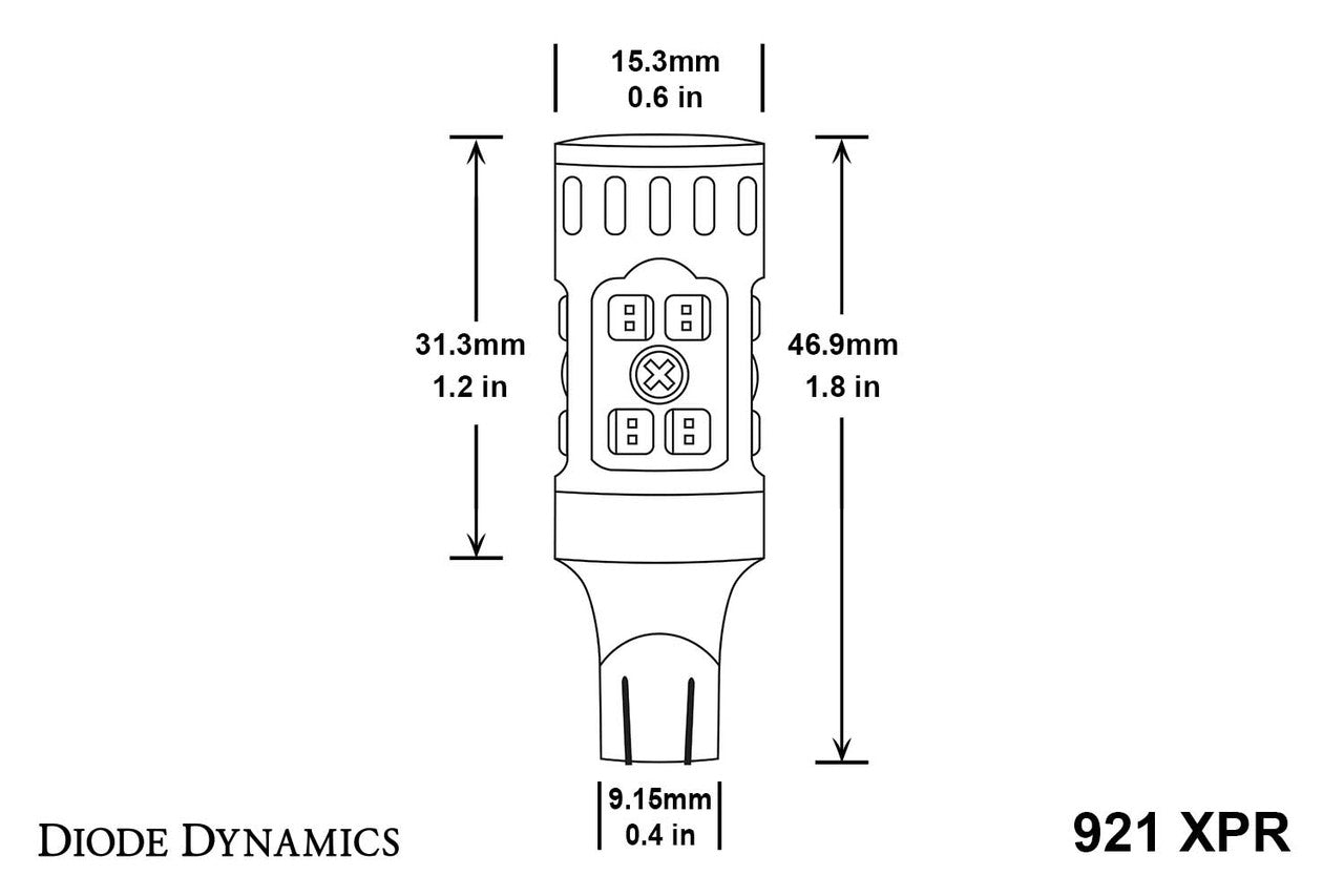 Diode Dynamics 921 XPR LED Bulb Red Single - Apollo Off-Road