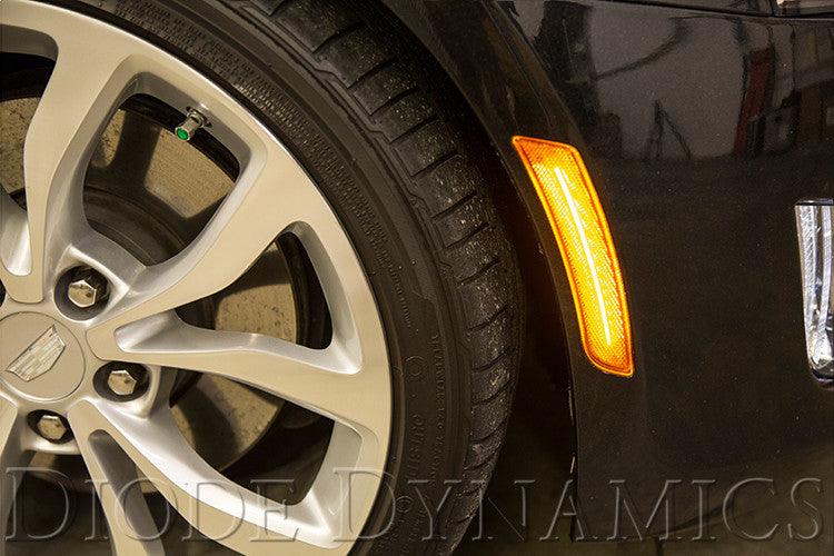 Diode Dynamics Cadillac ATS LED Sidemarkers Pair 15-19 Cadillac ATS Non V Clear Pair - Apollo Off-Road
