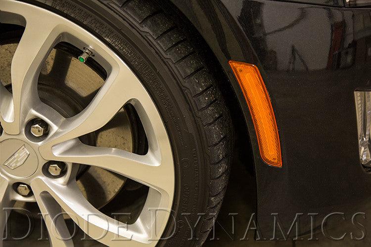 Diode Dynamics Cadillac ATS LED Sidemarkers Pair 15-19 Cadillac ATS Non V Clear Pair - Apollo Off-Road