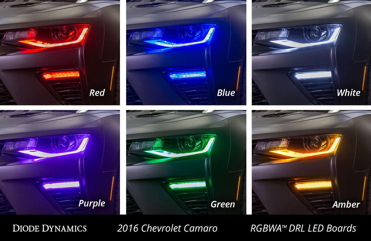 Diode Dynamics Camaro 2016-2018 RGBWA Upper DRL Boards - Apollo Off-Road