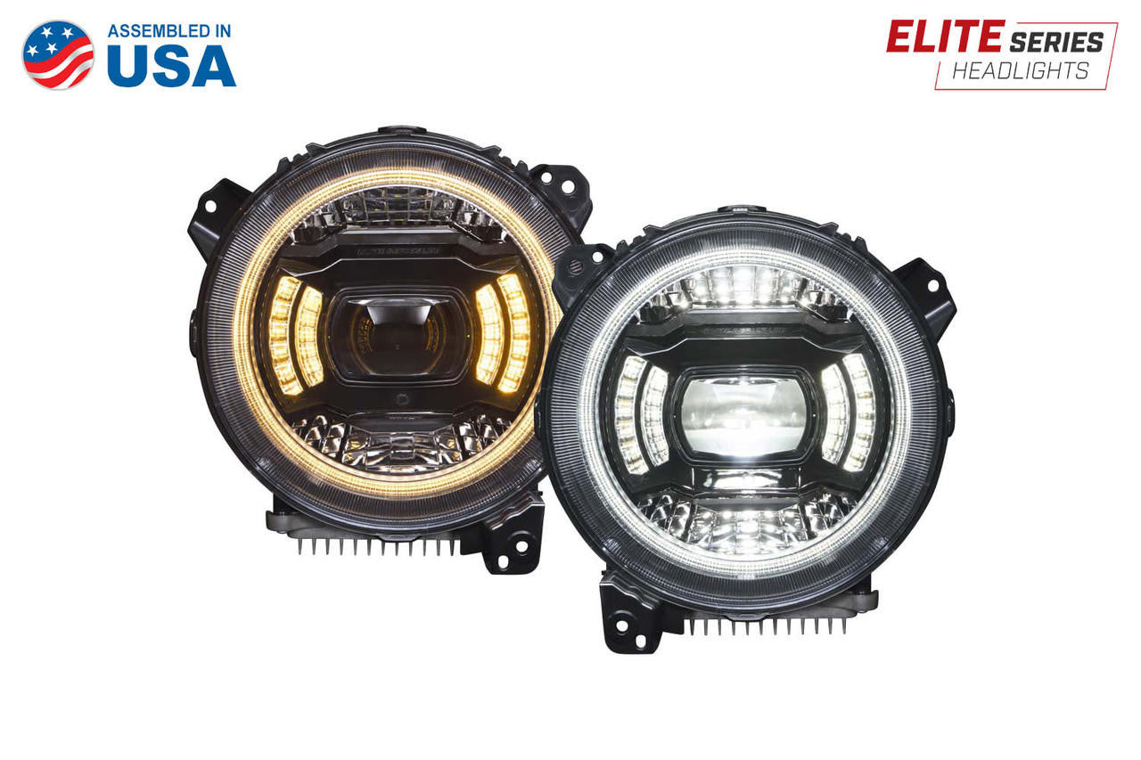 Diode Dynamics Elite Max LED Headlamps for 2020-2022 Jeep Gladiator - Apollo Off-Road