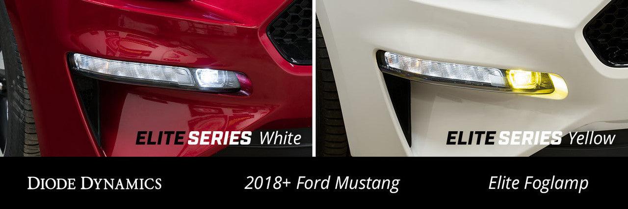 Diode Dynamics Elite Series Combination Fog Lamp for 18-21 Ford Mustang Yellow Pair - Apollo Off-Road