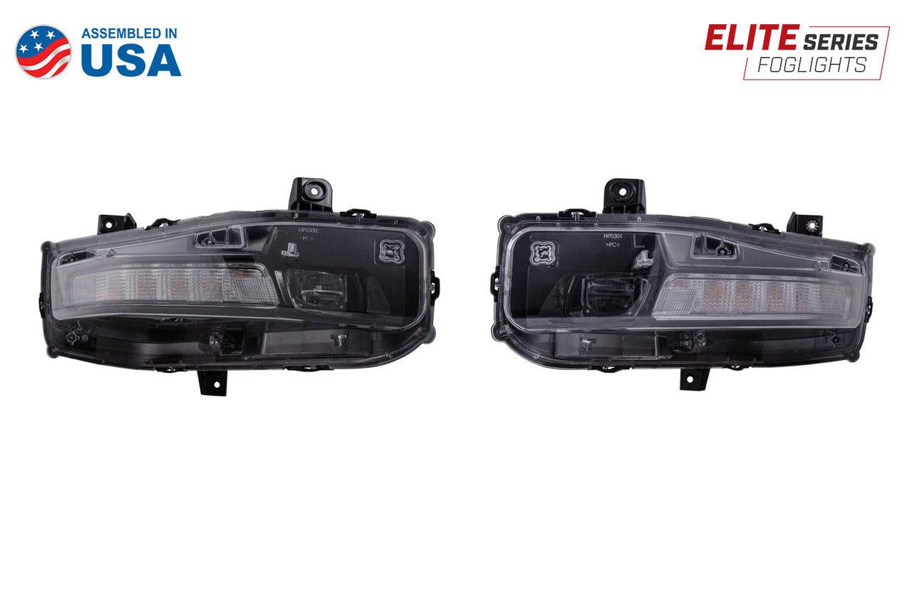 Diode Dynamics Elite Series Combination Fog Lamp for 18-21 Ford Mustang Yellow Pair - Apollo Off-Road