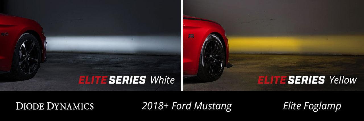 Diode Dynamics Elite Series Combination Fog Lamp for 18-21 Ford Mustang Yellow Pair - Apollo Off-Road