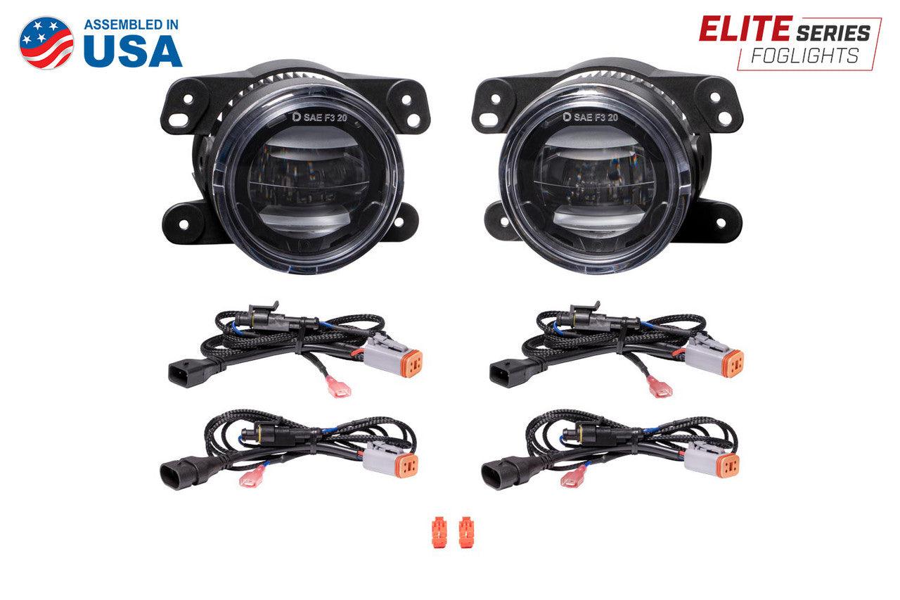 Diode Dynamics Elite Series Fog Lamps for 2006-2009 Chrysler PT Cruiser Pair Cool White 6000K - Apollo Off-Road