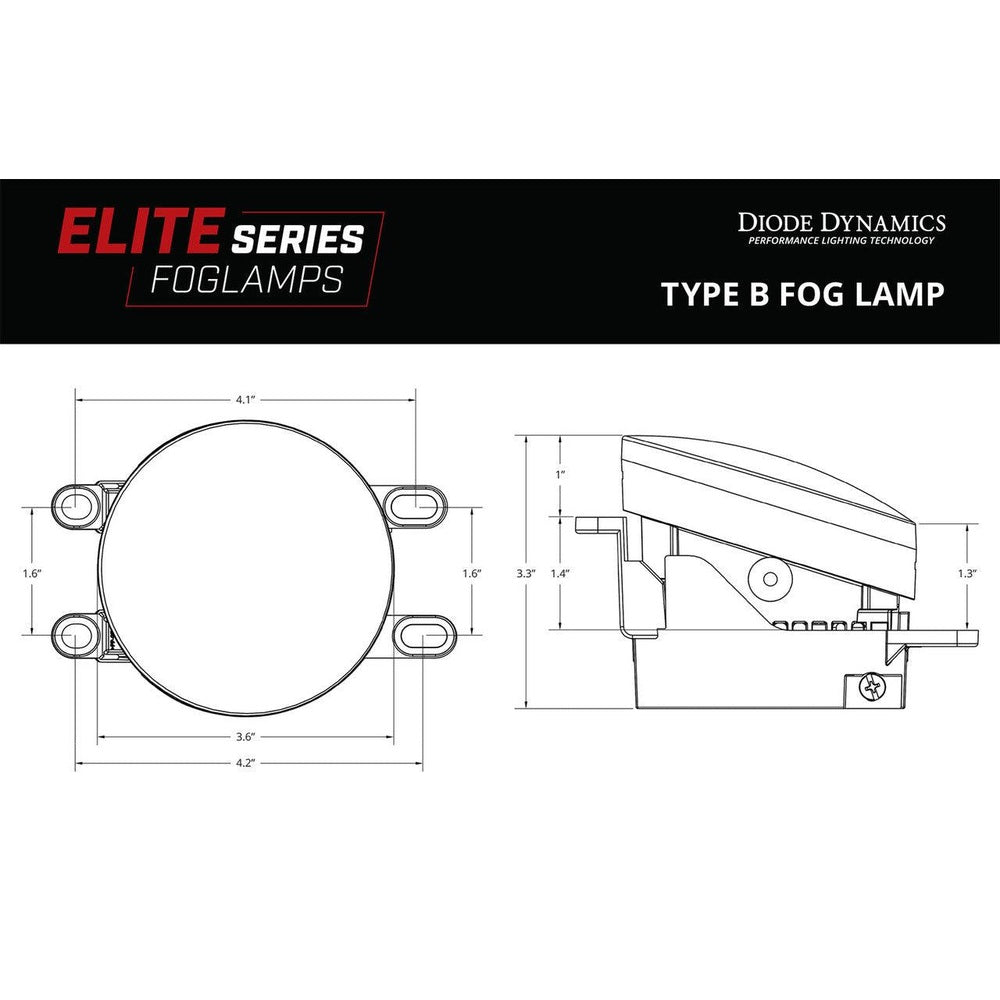 Diode Dynamics Elite Series Fog Lamps for 2007-2008 Toyota Solara Pair Cool White 6000K - Apollo Off-Road