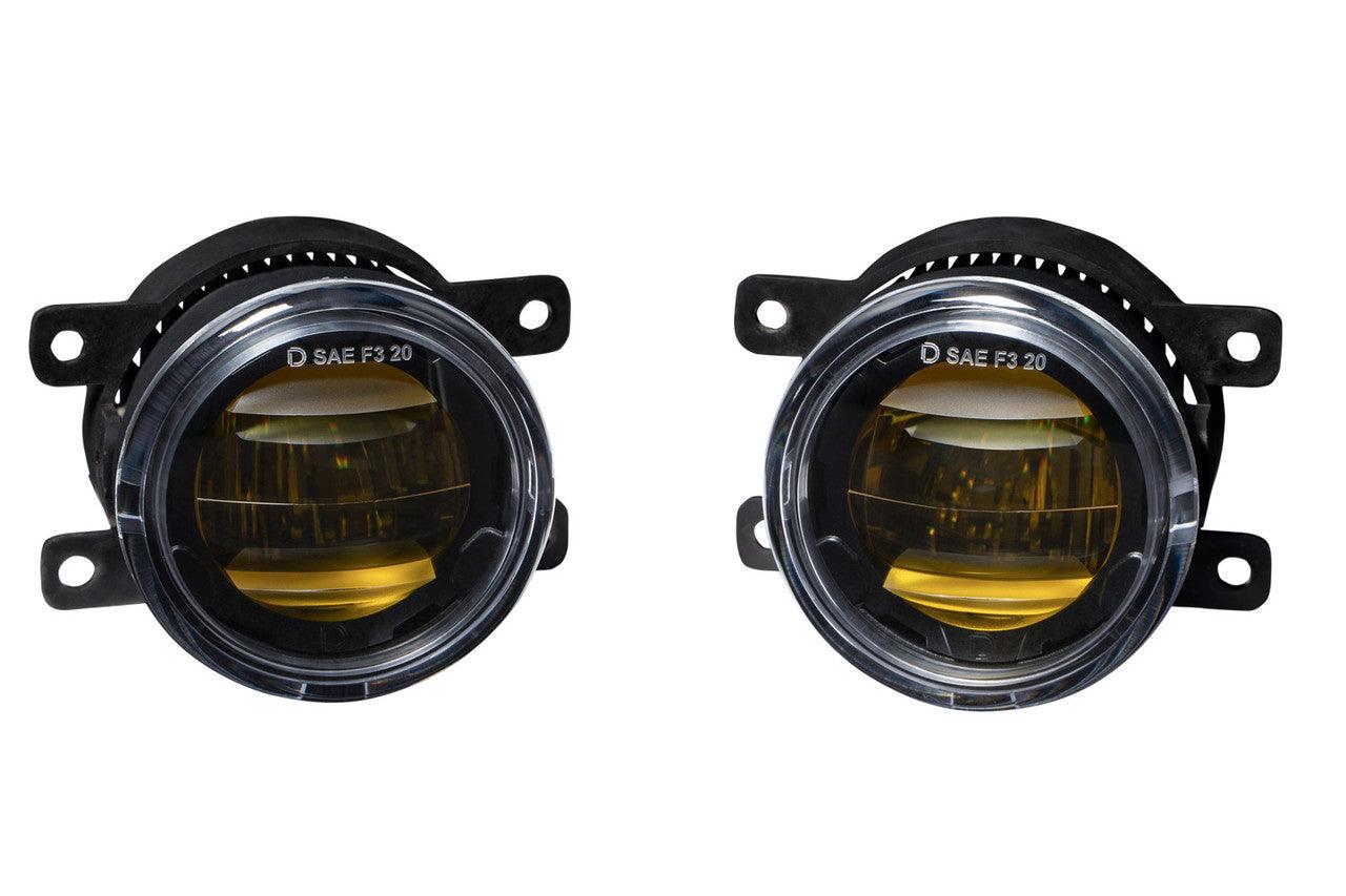 Diode Dynamics Elite Series Fog Lamps for 2009-2014 Ford Focus Pair Yellow 3000K - Apollo Off-Road