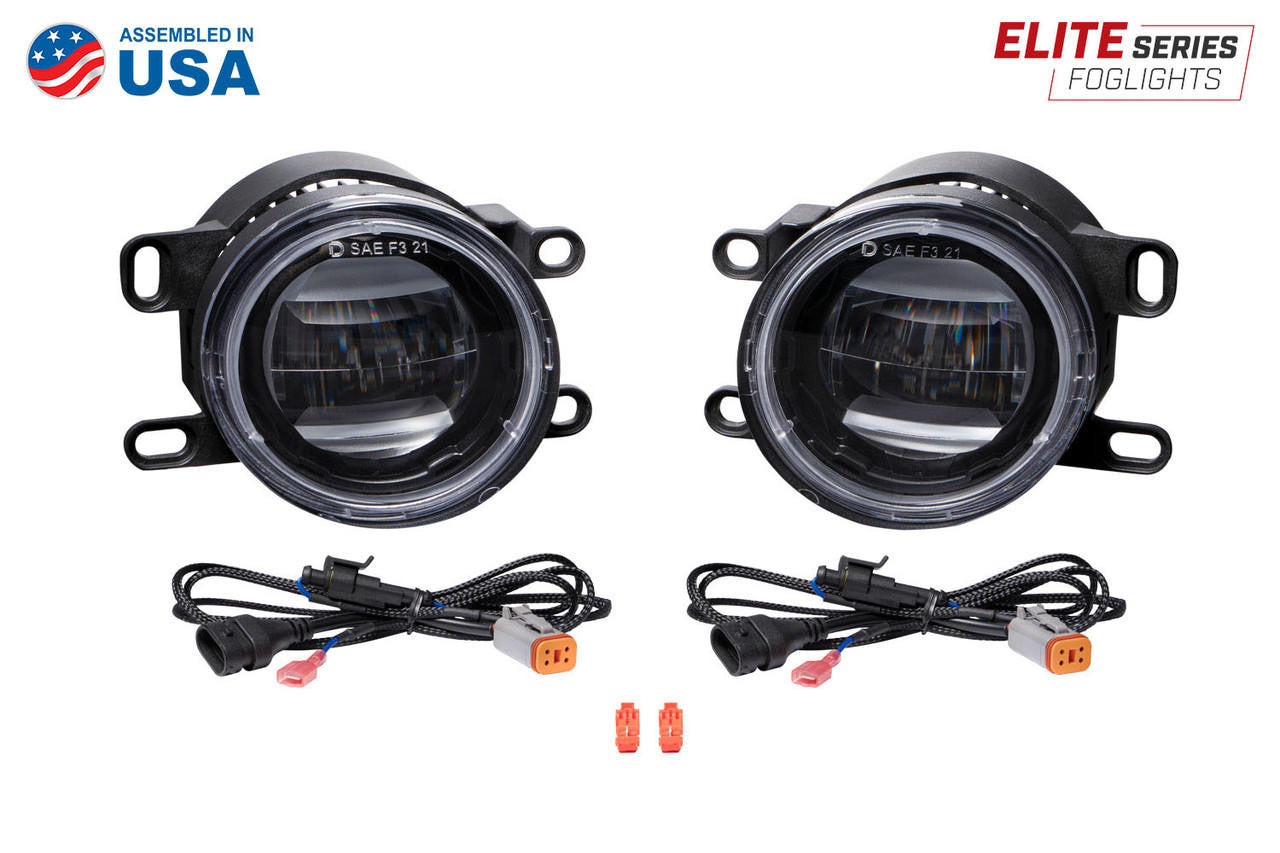 Diode Dynamics Elite Series Fog Lamps for 2010-2016 Toyota Sienna Pair Cool White 6000K - Apollo Off-Road