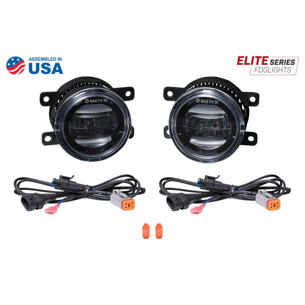 Diode Dynamics Elite Series Fog Lamps for 2011-2013 Acura TSX Pair Yellow 3000K - Apollo Off-Road