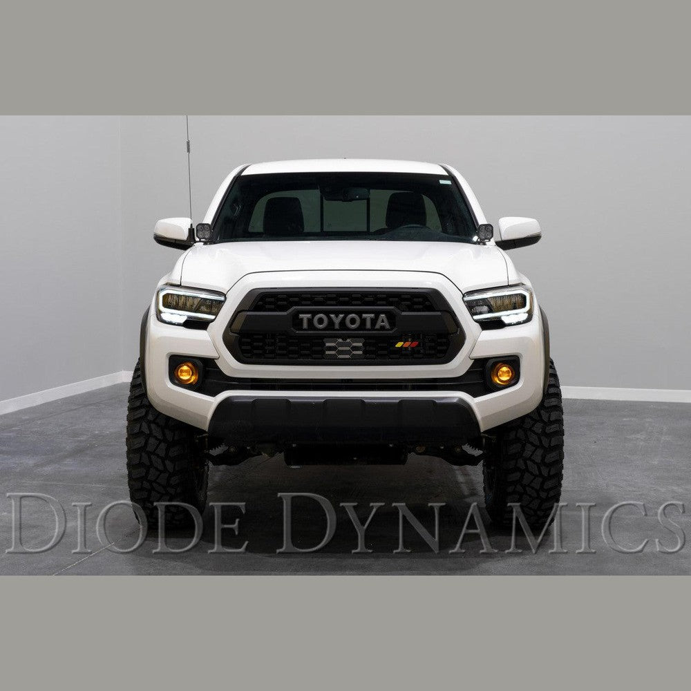 Diode Dynamics Elite Series Fog Lamps for 2013-2021 Toyota Tacoma Pair Yellow 3000K - Apollo Off-Road