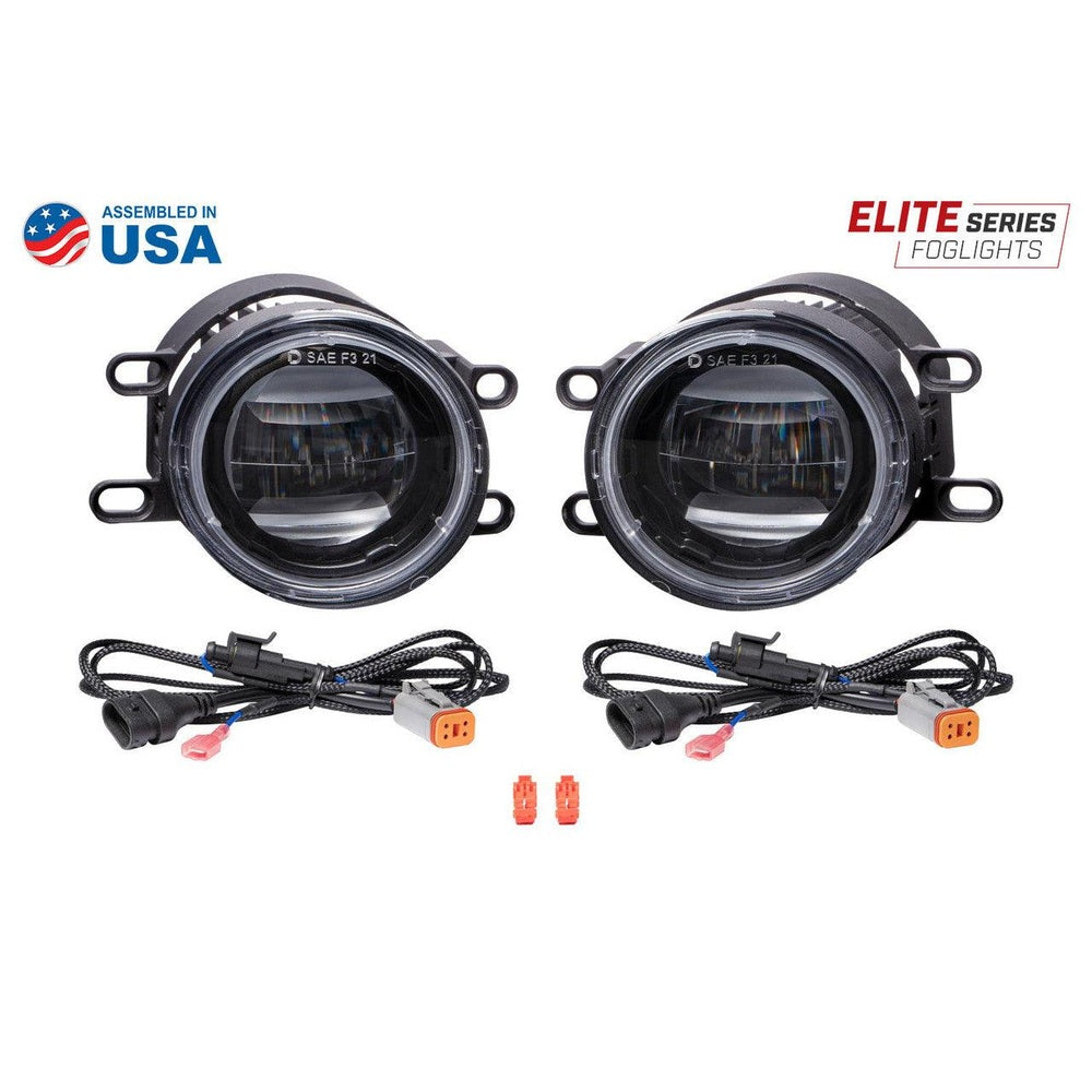 Diode Dynamics Elite Series Fog Lamps for 2013-2021 Toyota Tacoma Pair Yellow 3000K - Apollo Off-Road