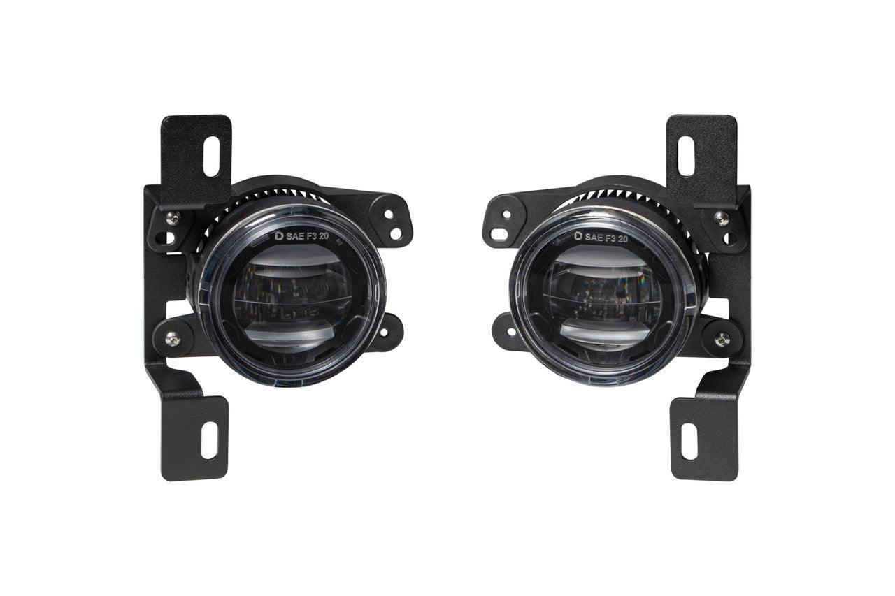 Diode Dynamics Elite Series Fog Lamps for 2018-2022 Jeep JL Wrangler Rubicon w- Steel Bumper Pair Cool White 6000K - Apollo Off-Road