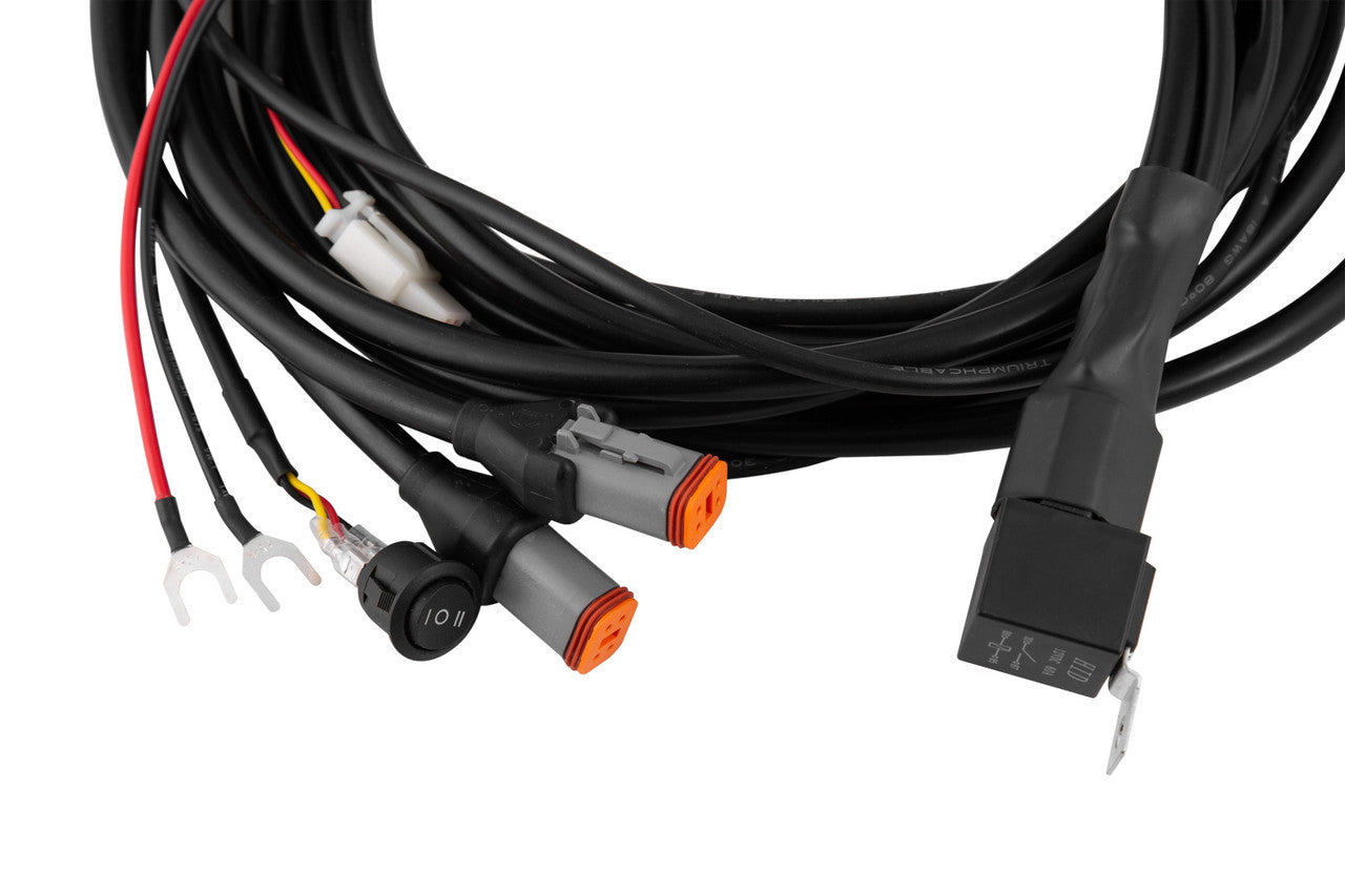 Diode Dynamics Heavy Duty Dual Output 3-way 4-pin Wiring Harness - Apollo Off-Road
