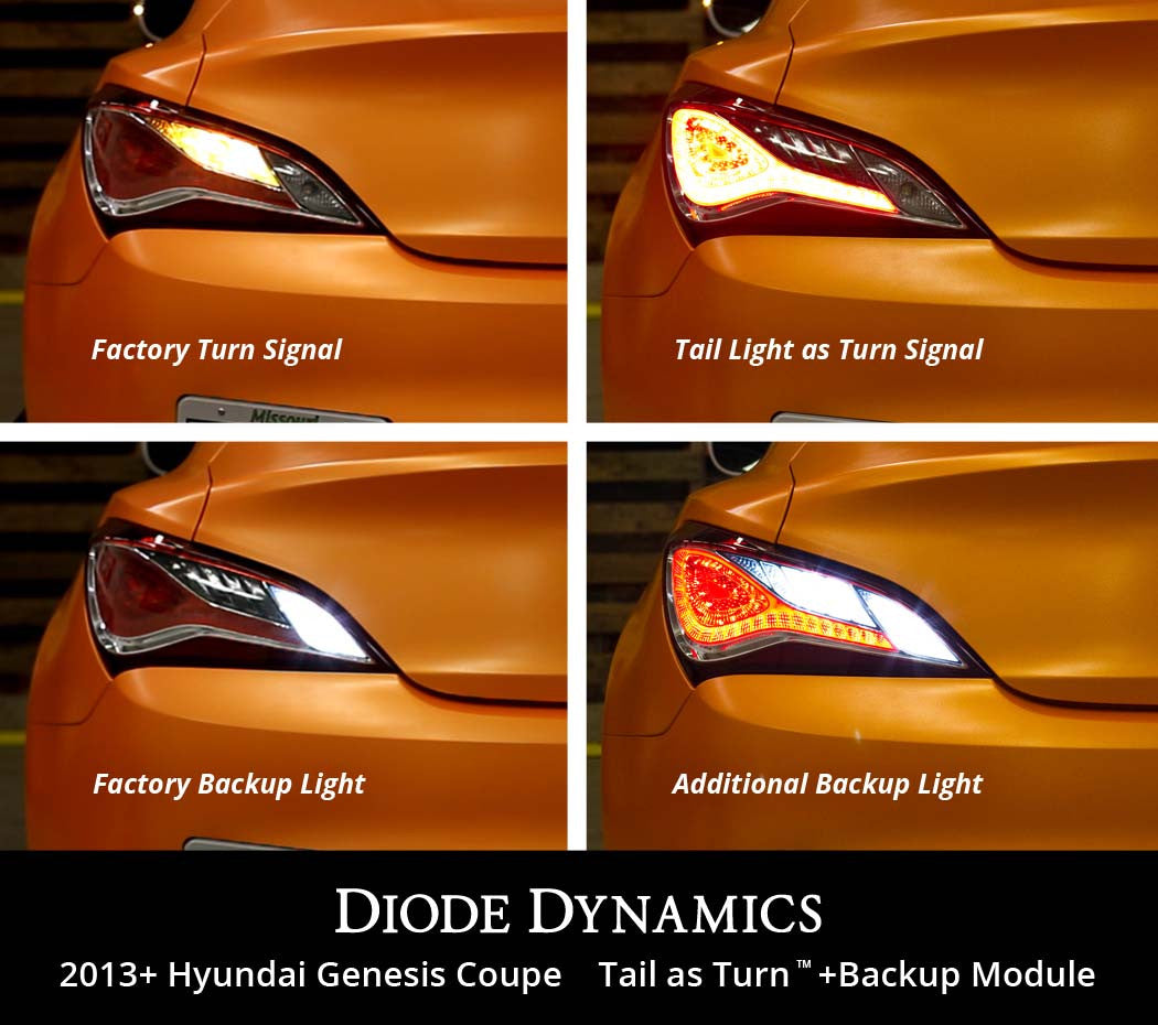 Diode Dynamics Hyundai Genesis Coupe Tail as Turn Kit w- Backup Stage 1 - Apollo Off-Road