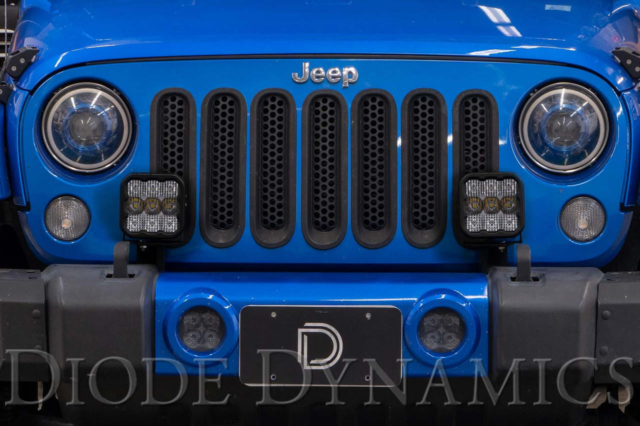 Diode Dynamics Jeep JK SS5 CrossLink Bumper Lightbar Kit Sport Combo - Apollo Off-Road