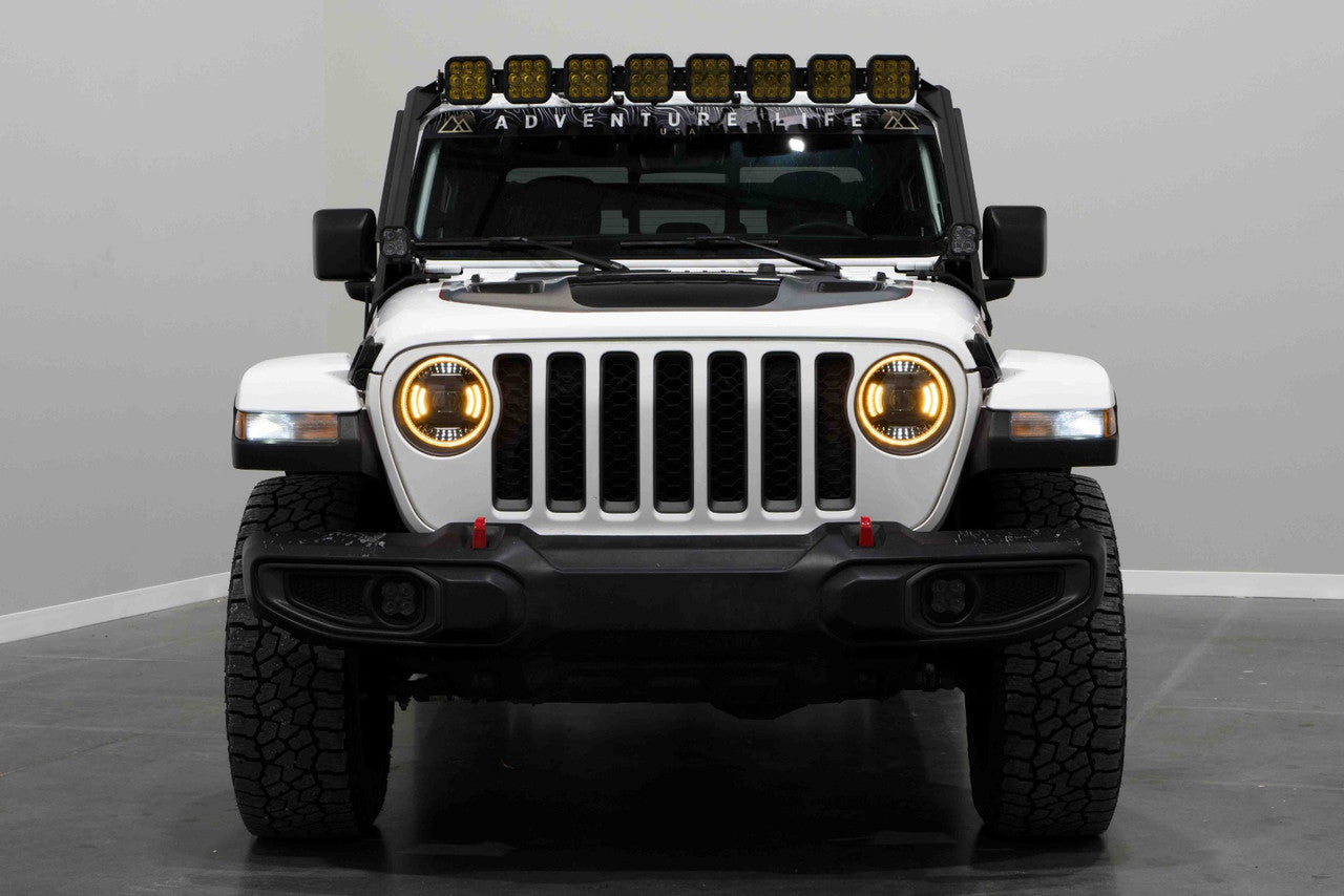 Diode Dynamics Jeep JL SS5 Sport CrossLink Windshield Yellow Combo Lightbar Kit - Apollo Off-Road