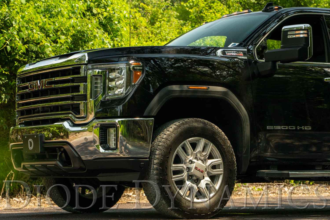 Diode Dynamics LED Sequential Sidemarkers for 20-21 Sierra 2500-3500 HD Amber Set - Apollo Off-Road
